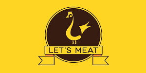 Let's Meat Franchise Logo
